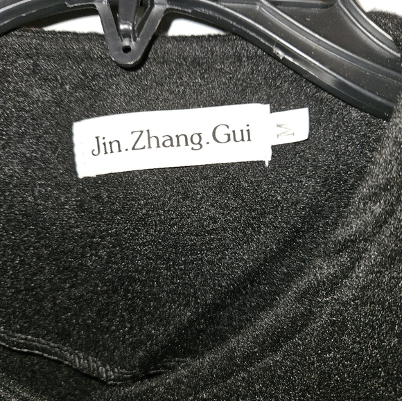 Heavy soft felt like jacket with knit sweater sleeves & pockets - Picture 4 of 6